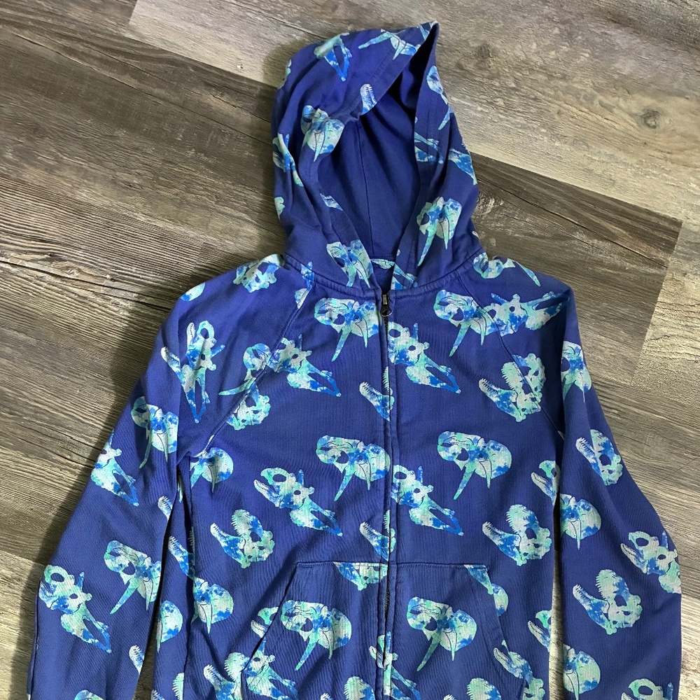 DINOSAUR ZIP-UP HOODIE